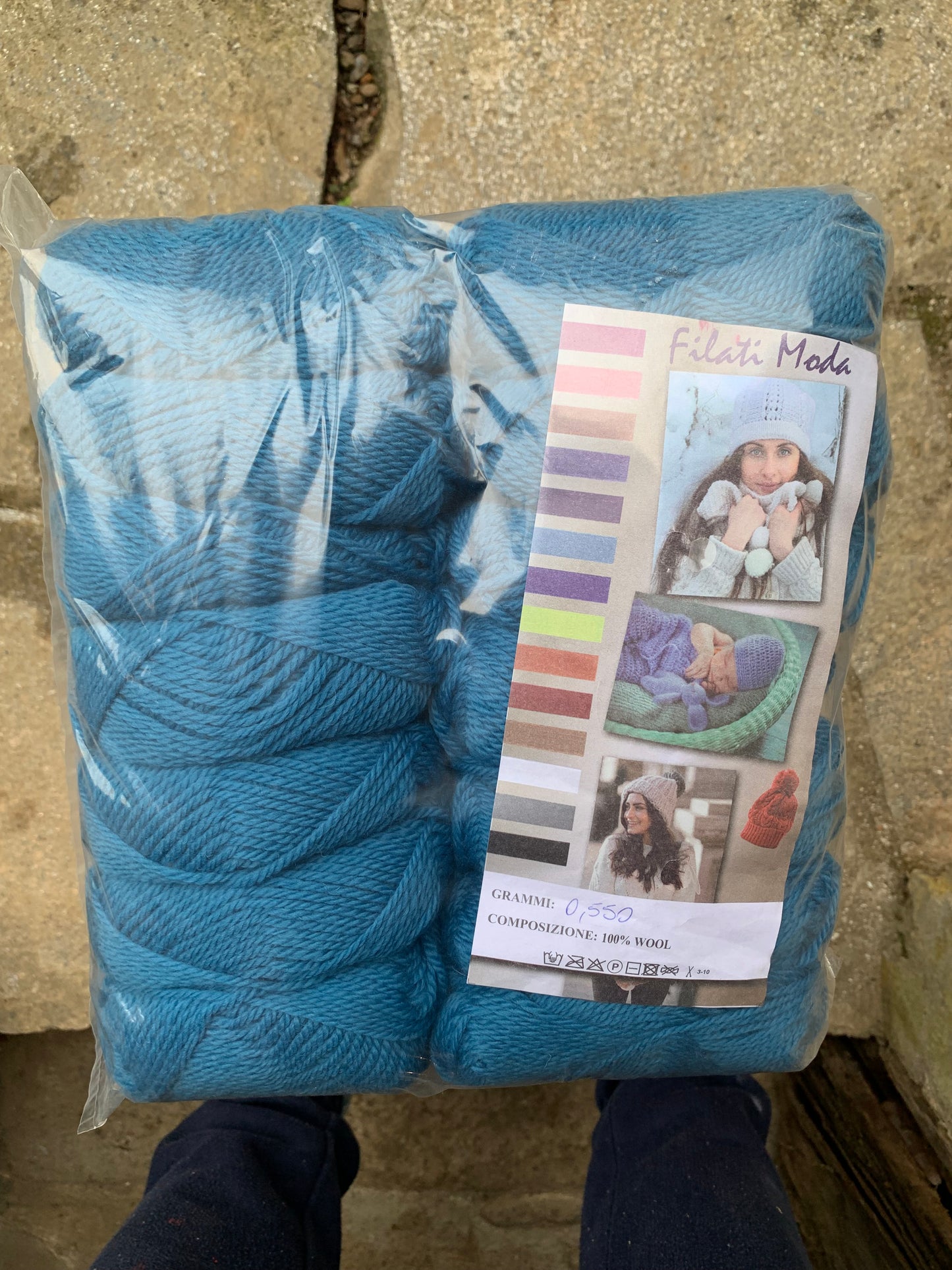 Filato pura lana 550gr